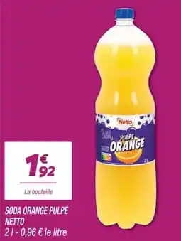 Netto Netto Soda Orange Pulpé offre