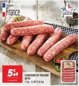 Netto Saucisses de Toulouse offre