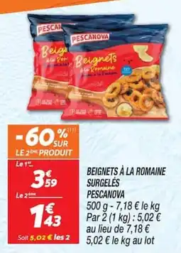 Netto PESCANOVA Beignets à la romaine offre