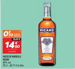 Netto RICARD PASTIS DE MARSEILLE offre