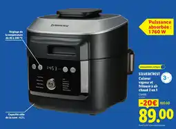 Lidl SILVERCREST Cuisseur vapeur et friteuse à air chaud 2 en 1 offre