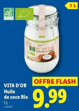 Lidl Vita D'or Huile de coco Bio offre