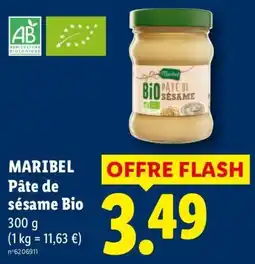 Lidl MARIBEL Pâte de sésame Bio offre
