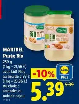 Lidl Maribeb Purée Bio offre