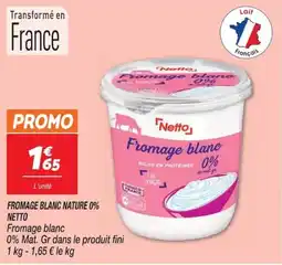 Netto Netto Fromage blanc offre
