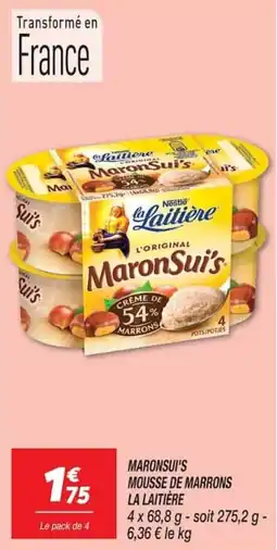 Netto La Laitière MaronSui's offre