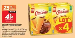 Netto LU Cracotte fourrée chocolat offre