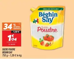 Netto Béghin Say Sucre Poudre offre
