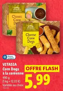Lidl VITASIA Corn Dogs offre