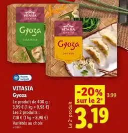 Lidl VITASIA Gyoza offre