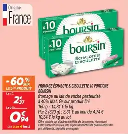 Netto Boursin Fromage échalote & ciboulette offre