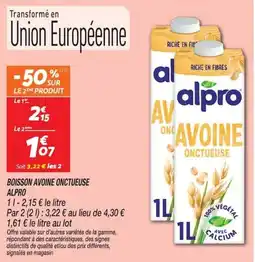 Netto alpro BOISSON AVOINE ONCTUEUSE offre