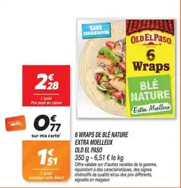 Netto OLD EL PASO Wraps offre