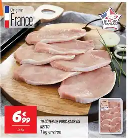 Netto Le Porc Français CÔTES DE PORC offre