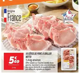 Netto Le Porc Français offre