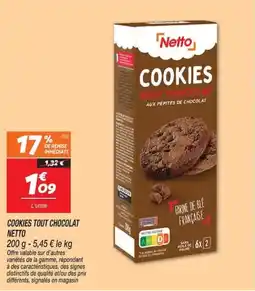 Netto Netto Cookies tout chocolat offre