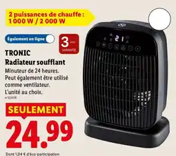 Lidl TRONIC Radiateur soufflant offre