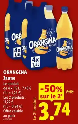 Lidl ORANGINA Jaune offre