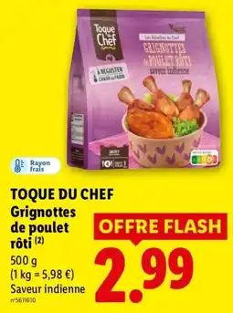Lidl TOQUE DU CHEF Grignottes de poulet rôti offre