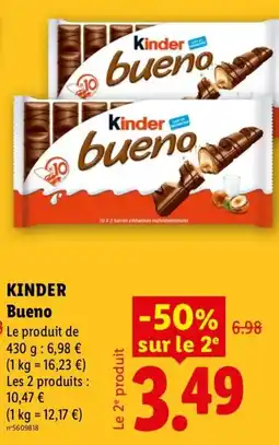 Lidl Kinder Bueno offre