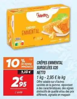 Netto Netto Crêpes Emmental offre