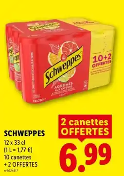 Lidl Schweppes offre