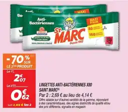 Netto Saint Marc Lingettes anti-bactériennes offre
