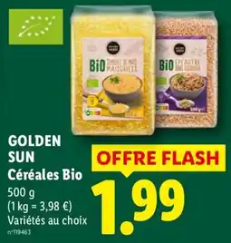 Lidl GOLDEN SUN Céréales Bio offre