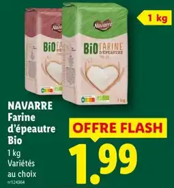 Lidl Navarre Farine d'épeautre Bio offre