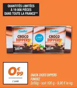Netto FUNDIEZ SNACK CHOCO DIPPERS offre