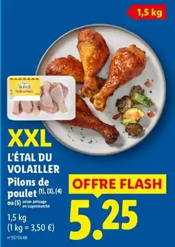 Lidl VOLAILLER Pilons de poulet offre