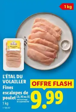 Lidl VOLAÎLLER Fines escalopes de poulet offre