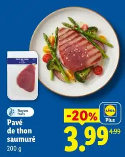 Lidl Pavé de thon saumuré offre