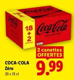 Lidl Coca-Cola Zéro offre