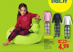 Lidl Lupilu pyjama enfant offre