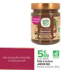 Carrefour JARDIN BIO Pâte à tartiner Noisette & chocolat offre