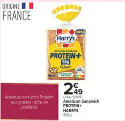 Carrefour HARRYS American Sandwich PROTEIN+ offre