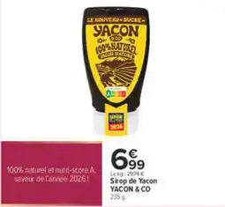Carrefour YACON & CO Sirop de Yacon offre