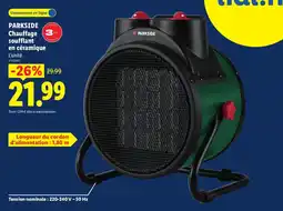 Lidl PARKSIDE Chauffage soufflant en céramique offre