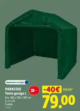 Lidl PARKSIDE Tente garage L offre