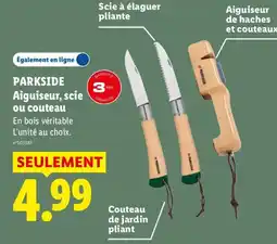 Lidl PARKSIDE Aiguiseur, scie ou couteau offre