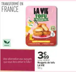 Carrefour LA VIE Nuggets de tofu offre