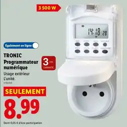 Lidl TRONIC Programmateur numérique offre