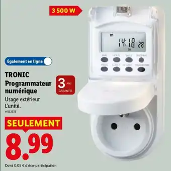 TRONIC Programmateur numérique