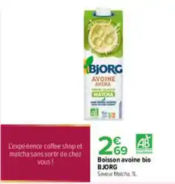 Carrefour BJORG Boisson avoine bio offre