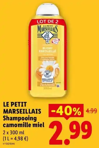 LE PETIT MARSEILLAIS Shampooing camomille miel