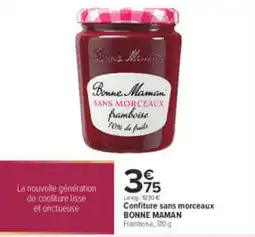 Carrefour BONNE MAMAN Confiture sans morceaux offre