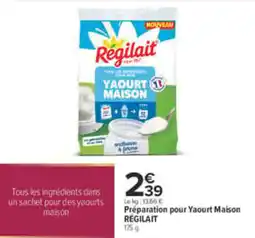 Carrefour RÉGILAIT Préparation pour Yaourt Maison offre