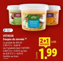 Lidl VITASIA Soupes du monde offre