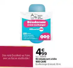 Carrefour 900 CARE Déodorant à éco-recharger offre